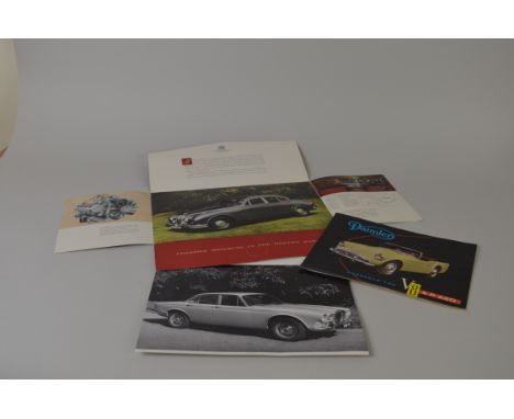 An SP250 Dart 4-page Leaflet plus a fold-out 2 1/2-litre V8 Brochure plus a Daimler of Coventry Brochure