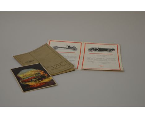 An Ansaldo Handbook for the Tipo 6A, Ansaldo Postcard and a four page Ansaldo Leaflet