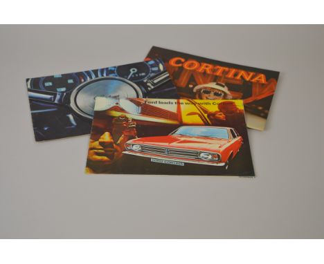 Three Ford Cortina Brochures plus a Leaflet