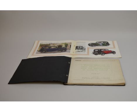 A 1936 Morris Eight Brochure plus a comprehensive Manual issued by Morris on the repair of Mono-Construction bodywork