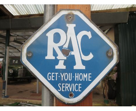 A small RAC enamel Sign