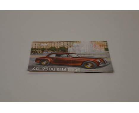 An Alfa Romeo 6C 2500 Grand Turismo fold out Leaflet