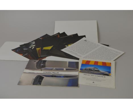 A factory supplied Citroen SM photo file plus a Pallas Leaflet plus one for a 2CV