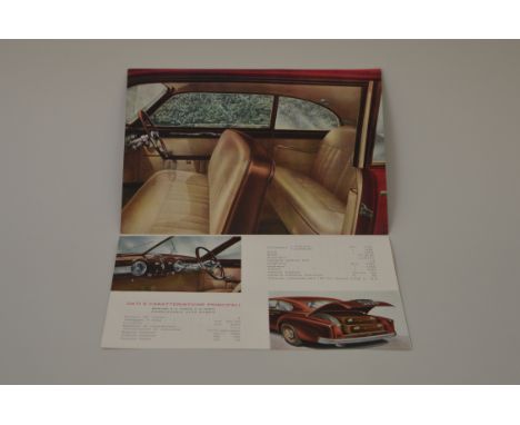 An Alfa Romeo 6C 2500 Grand Turismo fold out Leaflet