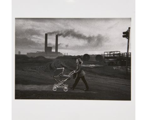 Don McCullin, British b. 1935- The Steel Town, Consett, 1974; C-type print in black and white, signed on the reverse, produce