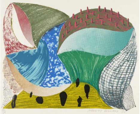 David Hockney OM CH RA, British b. 1937- Gorge d'Incre (from Some More New Prints), 1993; lithograph and screenprint on Arche