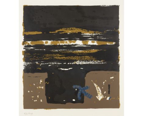 Prunella Clough, British, 1919-1999,Wall and Scrap, 1961-2; lithograph, signed and numbered 35/50 in pencil, 50 x 46 cm, (fra