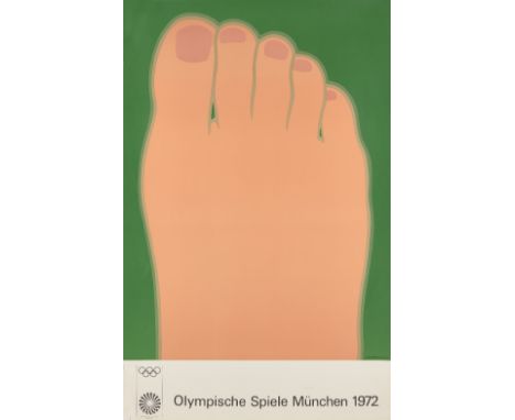 Tom Wesselmann, American 1931–2004, Olympische Spiele München, 1972; screenprint in colours on thin wove, signed within the p