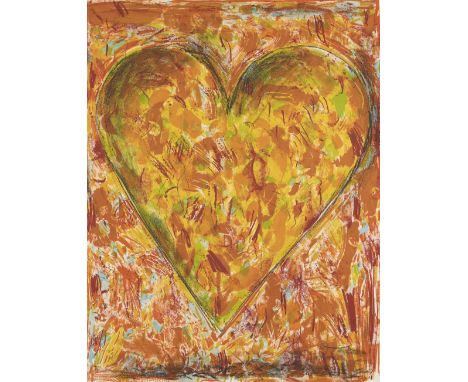 Jim Dine, American b.1935- Sunflower Heart, 2005; lithograph in colours on BFK Rives wove, signed and numbered 37/200 in penc