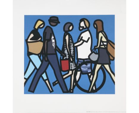 AMENDMENT- please note this work is an offset lithograph not a screenprint as statedJulian Opie, British b. 1958- Walking in 