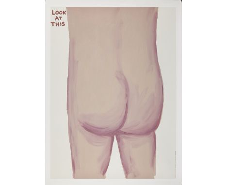 David Shrigley OBE, British b. 1968- Look at this, 2020; offset lithograph on 200g Munken Lynx paper, from the open edition, 