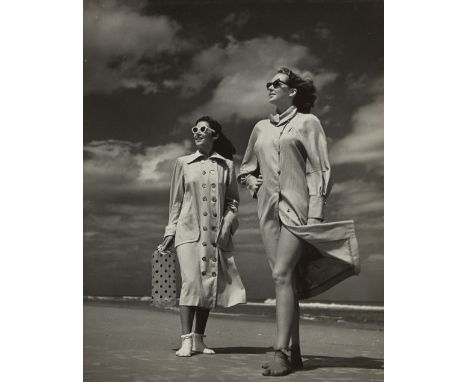 Philippe Halsman, American 1906-1979, Fashion study; silver gelatin print on paper, inscribed with Copyright stamp by the art