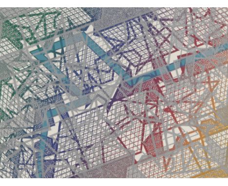 Bernard Cohen, British, b. 1933 - Untitled, 2005; lithograph on wove in colours, according to label affixed to the reverse of