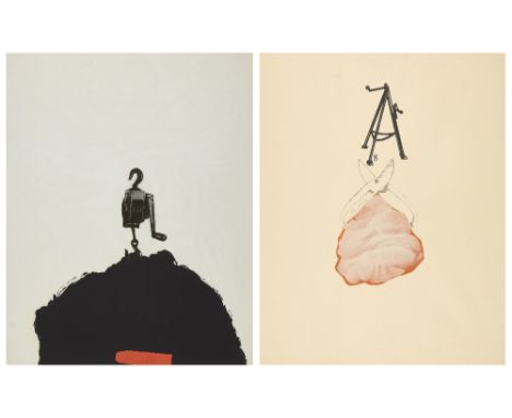 Jim Dine, American b. 1935- Toolbox 2; Toolbox 3, 1966; each screenprint with collage on wove, (i) signed and numbered 129/15