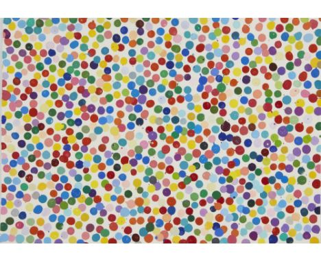 Damien Hirst, British b. 1965- What he will do 3056, The Currency, 2016; unique enamel on handmade paper from an original edi