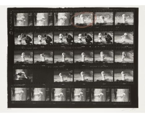Lawrence Schiller, American b. 1936- Marilyn Monroe, contact sheet, 2007; chromogenic print on wove, signed and numbered A/P 