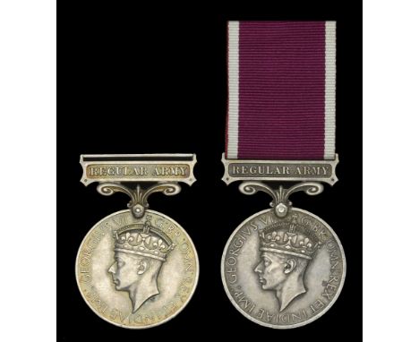 Army L.S. & G.C., G.VI.R., 1st issue, Regular Army (2) (3382248 Sjt. J. Bannon. C.M.P.; 6334932 Pte. C. Russell. C.M.P.) good