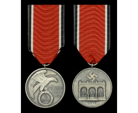 A German Second War Blood Order Medal Citation Group. An excellent quality 2nd model Blood Order, which retains all its origi