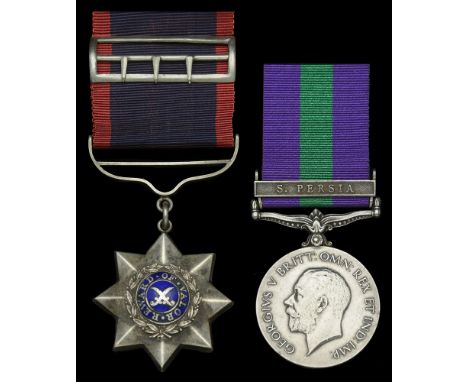 A Great War I.O.M. pair awarded to Colour Havildar Bishan Singh, 15th Ludhiana Sikhs  Indian Order of Merit, Military Divisio