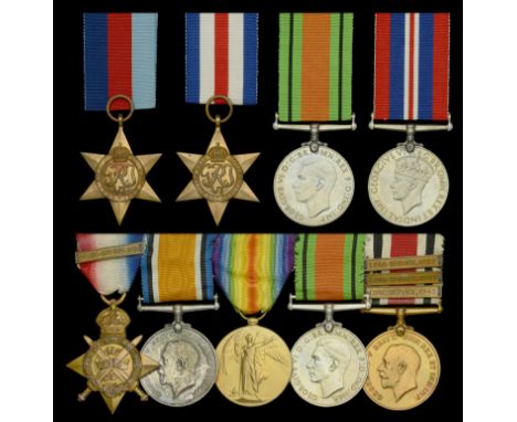 Family group:  Five: Lieutenant G. G. C. Garrard, Royal Engineers, late Honourable Artillery Company 1914 Star, with clasp (9