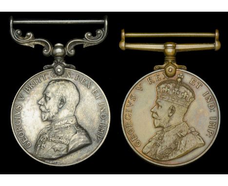 Pair: Company Sergeant Major E. R. Fraser, Machine Gun Corps  Army Meritorious Service Medal, G.V.R., 1st issue (24141 C.S. M