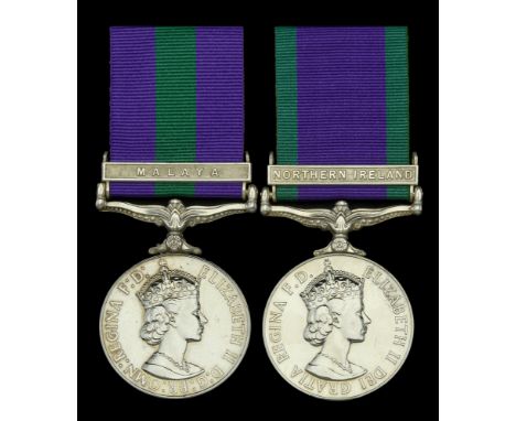 Pair: Sergeant E. Wilson, Royal Electrical and Mechanical Engineers  General Service 1918-62, 1 clasp, Malaya, E.II.R. (22457