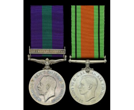 Pair: Corporal J. R. Jones, Royal Air Force  General Service 1918-62, 1 clasp, Southern Desert, Iraq (355317. Cpl. J. R. Jone