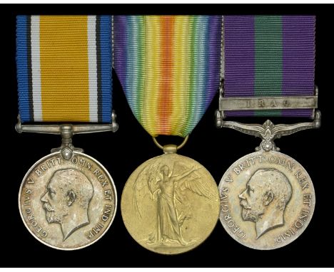 Three: Lance-Corporal C. Hall, Gloucestershire Regiment, later Military Foot Police  British War and Victory Medals (31581 Pt