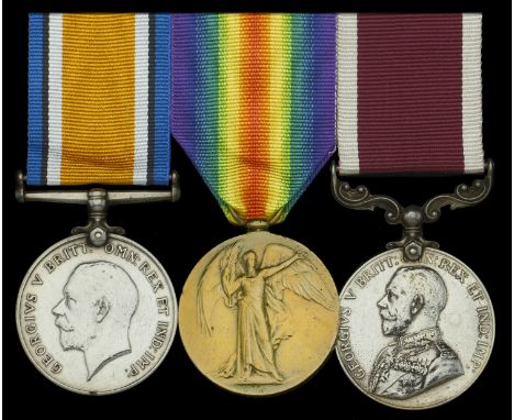 Three: Company Quarter-Master Sergeant F. S. Butler, Northamptonshire Regiment  British War and Victory Medals (8731 Sjt. F. 