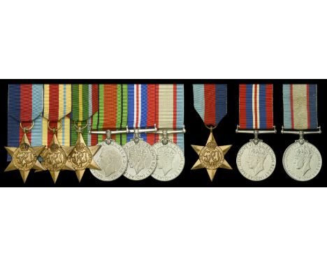 Six: T. C. Hewes, 2/5th Field Regiment Artillery, Australian Forces 1939-45 Star; Africa Star; Pacific Star; Defence and War 