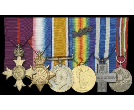 A Great War ‘Italian theatre’ O.B.E. group of five awarded to Lieutenant-Colonel Joseph ‘Bob’ Curling, Royal Artillery   The 