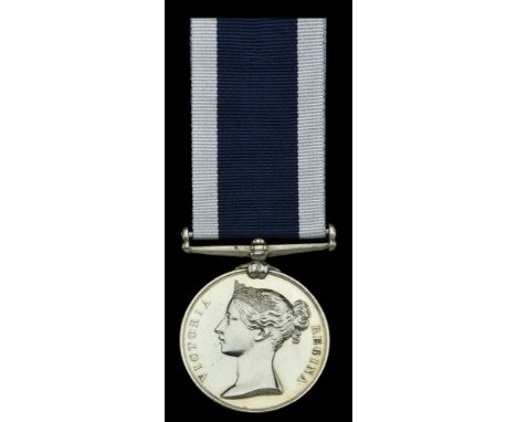 Royal Navy L.S. & G.C., V.R., narrow suspension, impressed naming (R. J. Hodge. Ship’s Stewd. 3rd. Class H.M.S. Impregnable) 