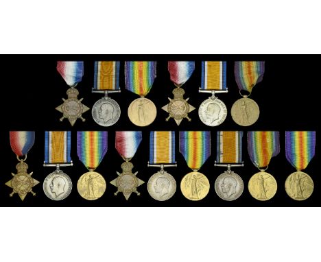 Family Group:  Three: Driver G. Head, Royal Field Artillery 1914-15 Star (82446. Dvr. G. Head, R.F.A.); British War and Victo