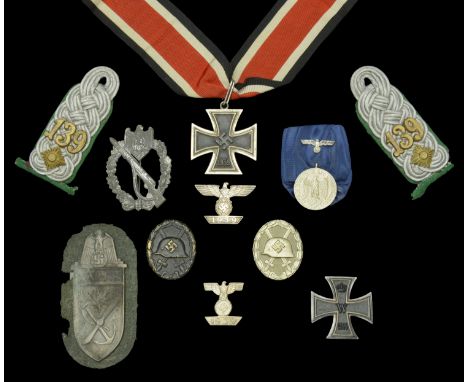 A German Second War Mountain Troopers Knight’s Cross of the Iron Cross Group awarded to Oberst Arthur Haussels  A superb grou