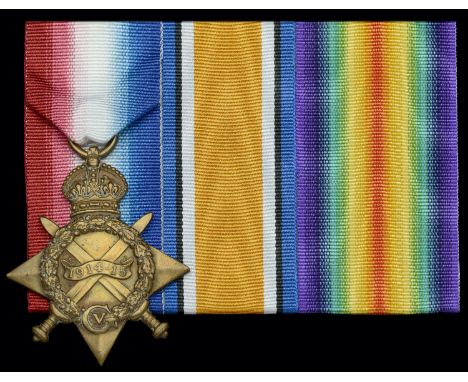 One: Leading Signaller A. E. Brazier, H.M.S. Yarmouth, Royal Navy  1914-15 Star (J.22369. A. E. Brazier, Sig., R.N.) nearly v