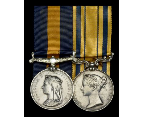 Pair: Private Sim Wallace, 43rd (Monmouthshire) Light Infantry   South Africa 1834-53 (S. Wallace. 43rd Regt.); New Zealand 1