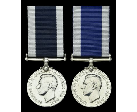 Royal Navy L.S. & G.C., G.VI.R., 2nd issue (2) (MX.856356 A. Cartwright. A/L.E.M. H.M.S. Apollo.; KX83293 H. J. Watkins. P.O.