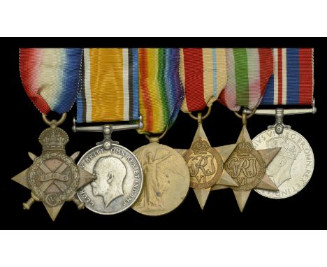 Six: Able Seaman J. Clinch, Royal Navy   1914-15 Star (J. 15834, J. Clinch, R.N.); British War and Victory Medals (J. 15834 J