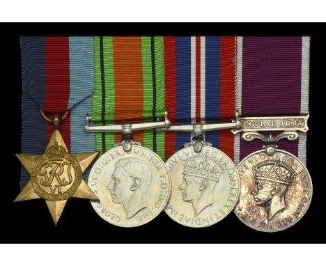 Four: Sergeant A. Kilby, Royal Military Police  1939-45 Star; Defence and War Medals 1939-45; Army L.S. & G.C., G.VI.R., 2nd 
