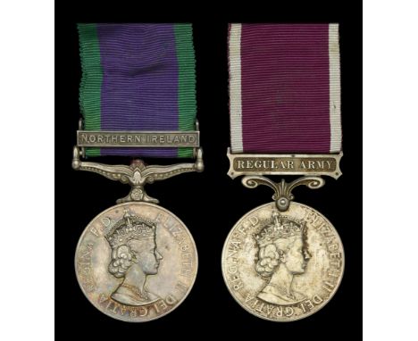 Pair: Sergeant J. L. Whelan, Royal Military Police  General Service 1962-2007, 1 clasp, Northern Ireland (23928551 Cpl. J. L.