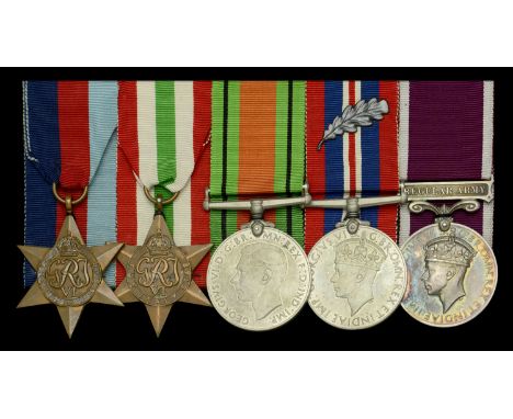 Five: Captain (Quartermaster) A. E. P. Secker, Corps of Military Police, who was twice Mentioned in Despatches  1939-45 Star;
