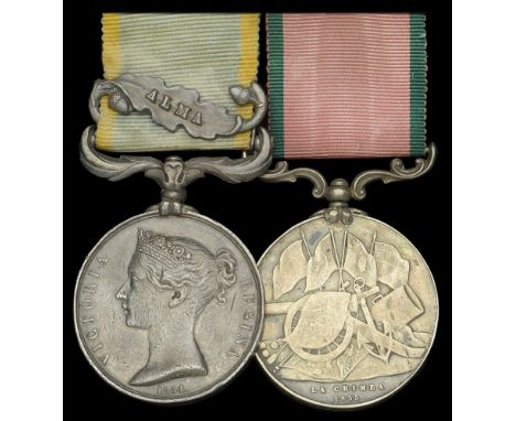 Pair: Colonel A. M. Cardew, 19th and 9th Foot, who was severely wounded at the Battle of the Alma, 20 September 1854  Crimea 
