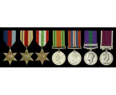 Seven: Sergeant C. Greenwood, Royal Army Service Corps, later Royal Army Ordnance Corps  1939-45 Star; Africa Star; Italy Sta