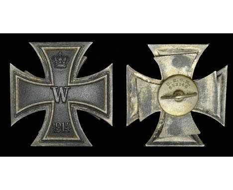 A German Great War Iron Cross First Class A very nice condition Iron Cross First Class, convex shape hollow construction with