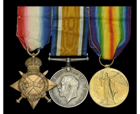 Three: Private J. T. Parker, Royal Fusiliers, who died of disease on 19 August 1915  1914-15 Star (14712 Pte. J. Parker. R. F