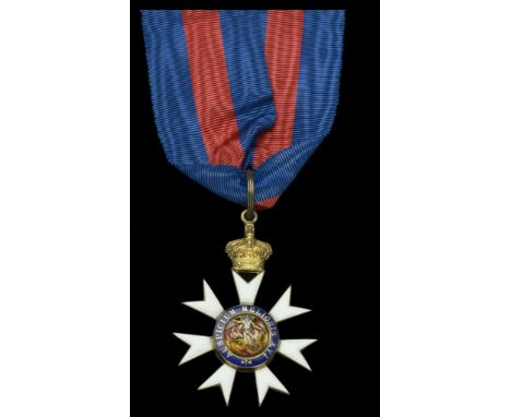 The Most Distinguished Order of St. Michael and St. George, C.M.G., Companion’s neck badge, silver-gilt and enamel, in Garrar