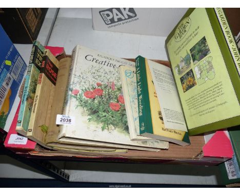 A quantity of Gardening books, Good Plant guide, a Little Light Weeding, etc.