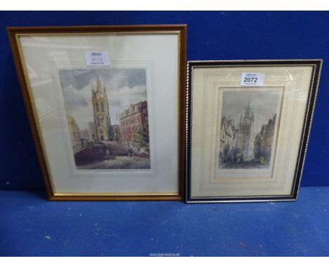 A framed Engraving by T. Dickson of St. Nicholas Church, Newcastle-upon-Tyne, published by Fisher Son and Co., London, 1853 a