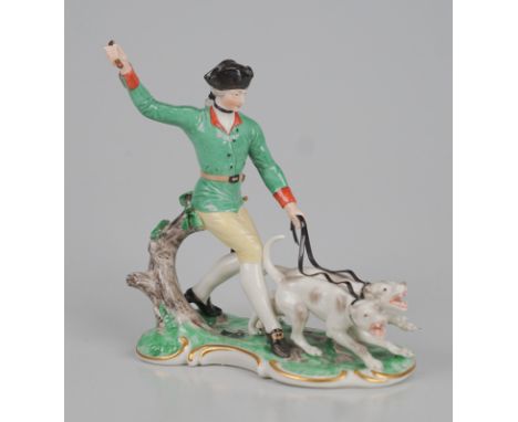 Nymphenburg, Porzellanmanufaktur, Rautenmarke/Blindmarke, A für 1976 - 1997: Piquer mit 2 Jagdhunden - Entwurf,  Th. KärnerFi