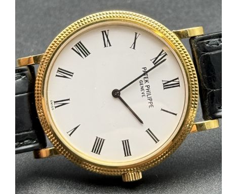 Patek Philippe, Geneve: Calatrava Automatic Jumbo Herren 750rt Gelbgold  Full SetReferenz 5120J-001  Kaliber 240aut, Seriennr